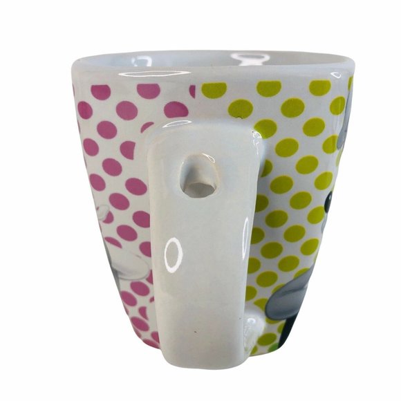 Disney Character Polka Dot Mug Donald Daisy Duck Mickey Minnie Mouse Goofy Pluto - Picture 4 of 6